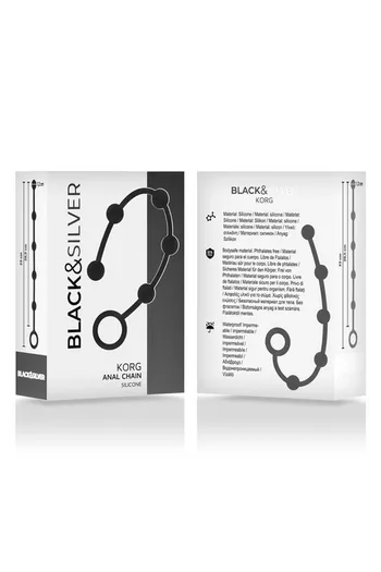 Black&Silver Korg Beads Anal Beads for Beginners