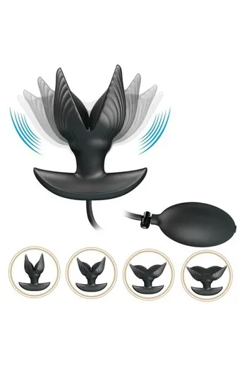 Inflatable Anal Plug with Vibration - Customizable Experience for Beginners and Experts