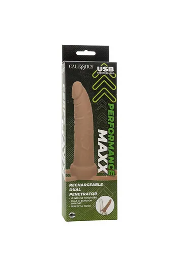 CALEXOTICS - PERFORMANCE MAXX RICARICABILE DOPPIO PENETRATORE PELLE LEGGERA