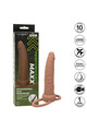 CALEXOTICS - PERFORMANCE MAXX RICARICABILE DOPPIO PENETRATORE MARRONE PELLE