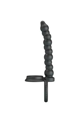 PRETTY LOVE - DILLION ANELLO PER IL PENE A DOPPIA PENETRAZIONE NERO