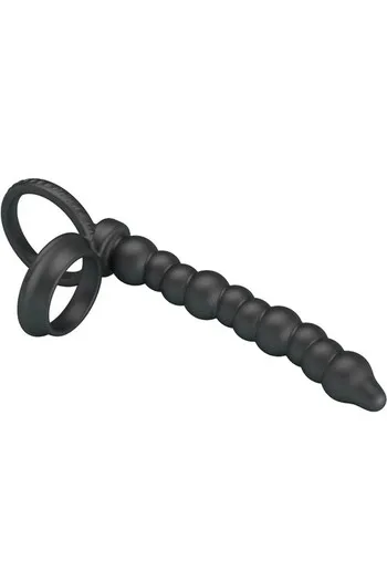 PRETTY LOVE - DILLION ANELLO PER IL PENE A DOPPIA PENETRAZIONE NERO