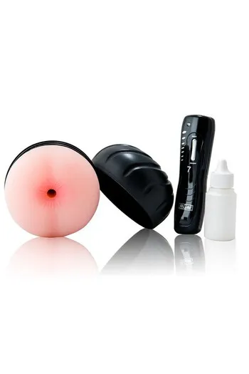 Realistic anal masturbator with vibration