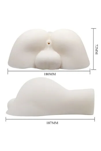 Realistic Mini Male Butt with Vibration Control