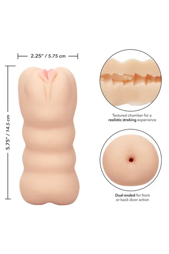 Three-Way Masturbation Stroker: Realistic Fantasy with Dual-End Design