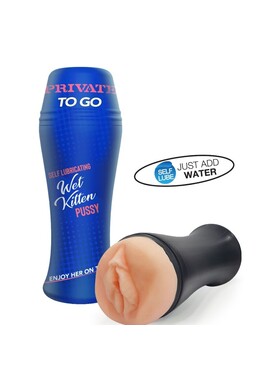 PRIVATE Wet Kitten Self Lube To Go: Compact Travel-Friendly Masturbator