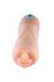 Mouth-shaped masturbator with suction and vibration