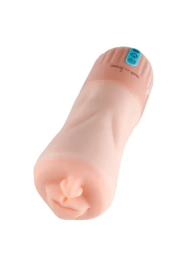 Masturbatore a forma di bocca con suzione e vibrazione