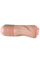 Mouth-shaped masturbator with suction and vibration