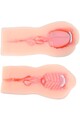 Mouth-shaped masturbator with suction and vibration