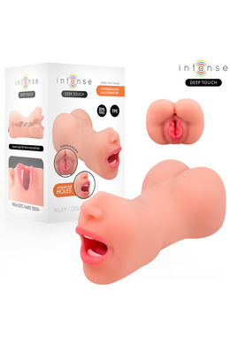 Riley Double Mouth & Vagina Masturbator Intense - Hyperrealistic Experience