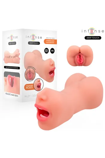 Riley Masturbatore Doppia Bocca e Vagina Intense - Esperienza Iperrealistica