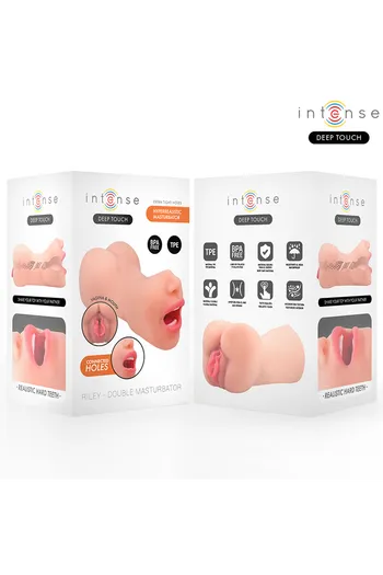 Riley Masturbatore Doppia Bocca e Vagina Intense - Esperienza Iperrealistica