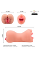 Riley Double Mouth & Vagina Masturbator Intense - Hyperrealistic Experience