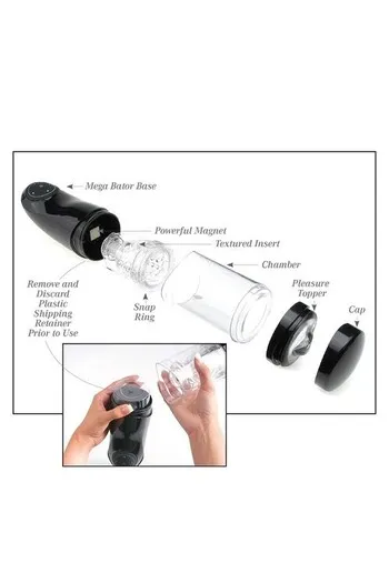 Mega-Bator: Advanced Male Masturbator with Vibration and Rotation