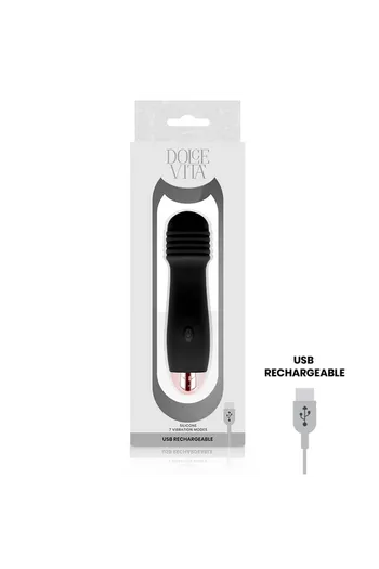 Dolce Vita Rechargeable Vibrators: Hypoallergenic Silicone & 7 Modes
