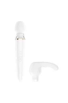 Satisfyer Double Wand-er: App-Controlled Massager with 2 Interchangeable Heads