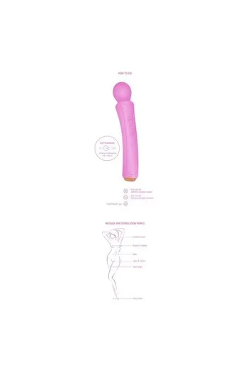 XOCOON Curved Wand Rechargeable Massager - Deep Vibration for Couples