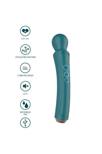XOCOON Curved Wand Massager Rechargeable - Deep Vibration for Couples