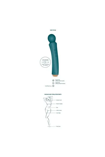 XOCOON Curved Wand Massager Rechargeable - Deep Vibration for Couples