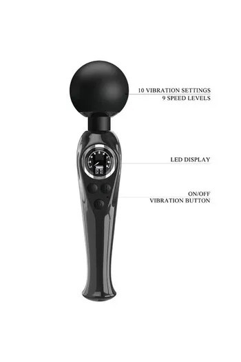 Powerful Vibrating Wand with 10 Modes & 9 Speed Levels | Rechargeable Sex Toy