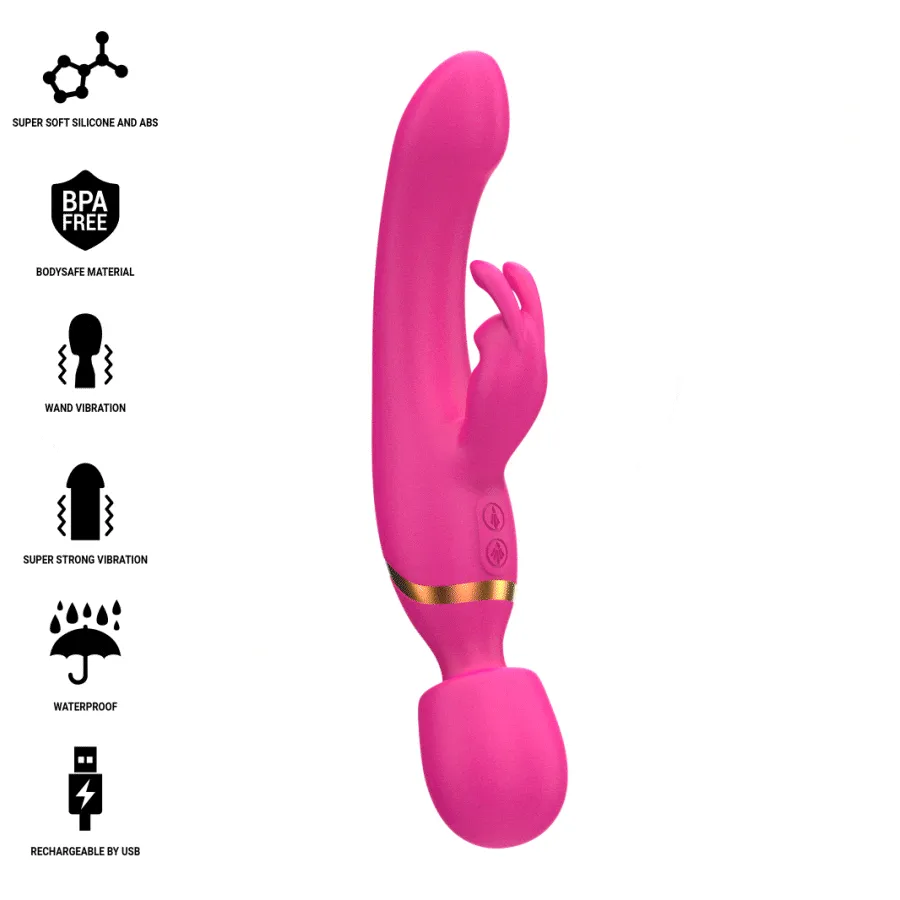 Winona Double Vibrator Rabbit & Wand by Intense - 2 in 1 for Complete Pleasure