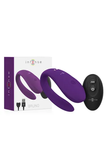 Bruno by Intense: Vibrador per Coppie con Telecomando per Doppia Stimolazione