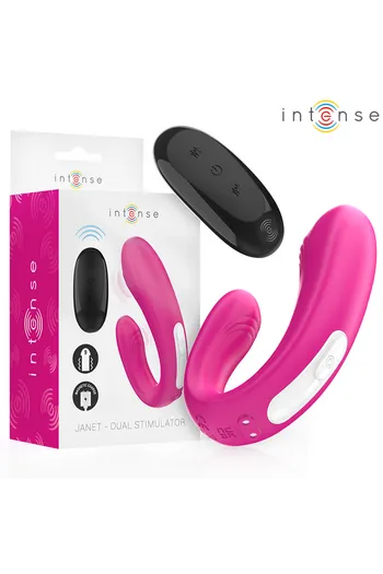 Stimolatore e Vibratore Janet INTENSE - Doppia Stimolazione Clitoridea e Vaginale