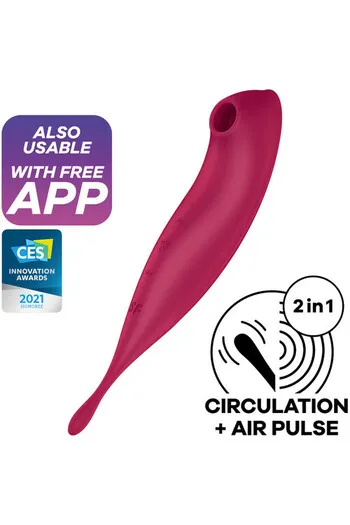 Satisfyer Twirling Pro+ | App-Controlled Pressure Wave Vibrator with Stimulating Tip