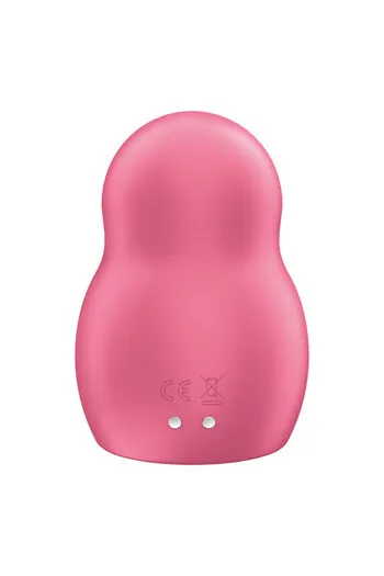 Dual pulse air vibrator for on-the-go pleasure