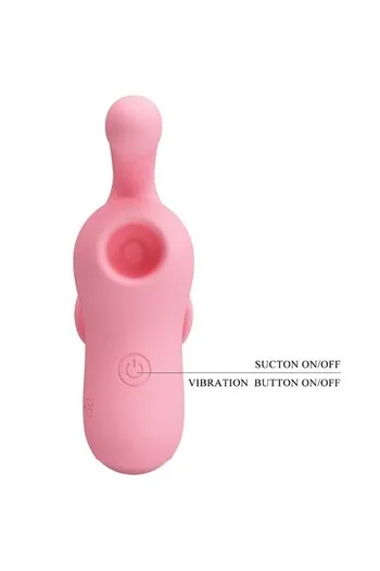 Vibro Dito Pretty Love: 10 Funzioni Vibrazione + 10 Suzione | Massimo Piacere
