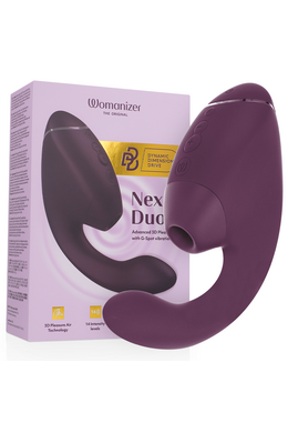 WOMANIZER - DUO NEXT DUAL CLITORAL & G-SPOT STIMULATOR DARK PURPLE
