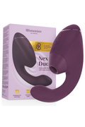 WOMANIZER - DUO NEXT STIMOLATORE DOPPIO CLITORIDEO E PUNTO G VIOLA SCURO