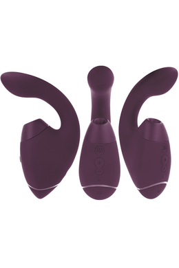 WOMANIZER - DUO NEXT DUAL CLITORAL & G-SPOT STIMULATOR DARK PURPLE