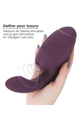 WOMANIZER - DUO NEXT STIMOLATORE DOPPIO CLITORIDEO E PUNTO G VIOLA SCURO