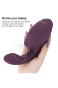 WOMANIZER - DUO NEXT STIMOLATORE DOPPIO CLITORIDEO E PUNTO G VIOLA SCURO