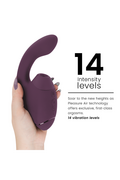 WOMANIZER - DUO NEXT STIMOLATORE DOPPIO CLITORIDEO E PUNTO G VIOLA SCURO