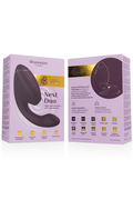 WOMANIZER - DUO NEXT STIMOLATORE DOPPIO CLITORIDEO E PUNTO G VIOLA SCURO