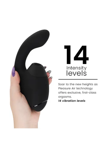 Dual clitoral and G-spot stimulator with 3D Pleasure Air technology
