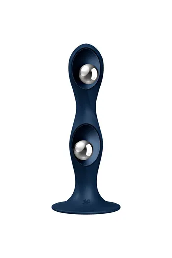 Double Ball-R Silicone Dildo Garnet