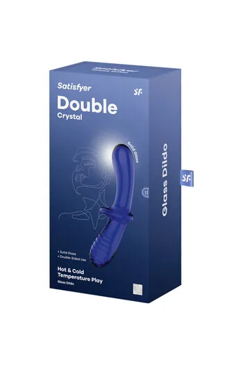 Double Crystal Dildo Transparent