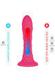 Dreamy Fantasy Dildo in Thermoreactive Liquid Silicone Violet 18.5 cm