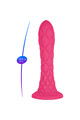 Dreamy Fantasy Dildo in Thermoreactive Liquid Silicone Violet 18.5 cm