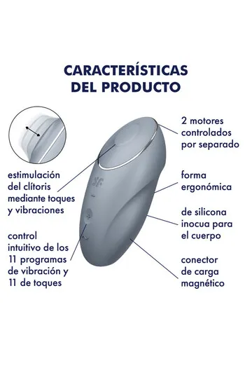 Satisfyer Tap & Climax 1: Vibration and Tapping for Intense Orgasms | Sex Toy