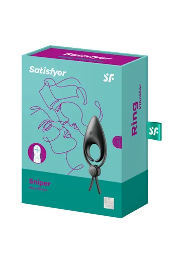 Satisfyer Sniper: Anello Vibro-Stimolante Regolabile per Coppie | Prolunga il Piacere