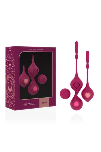 Deva by Rithual: Pelvic Training Kit with 4 Vaginal Balls for Toning and Enhancing Pleasure