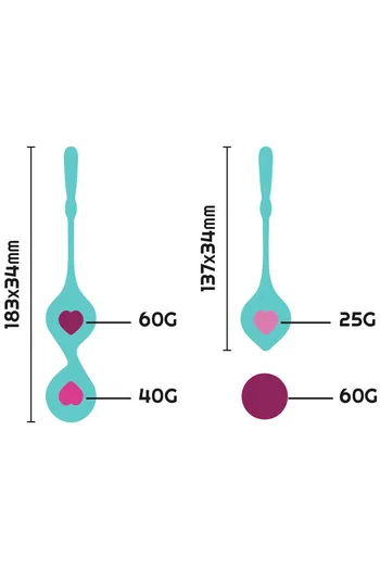 Deva by Rithual: Pelvic Training Kit with 4 Vaginal Balls for Toning and Enhancing Pleasure