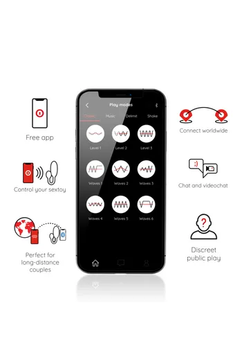 Vibratore discreto per coppie con app di controllo