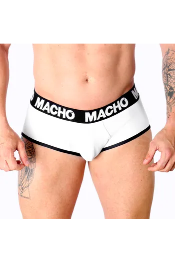 Macho White Briefs - Classic Men' Underwear with Lift and Maximum Comfort