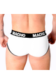 Macho White Briefs - Classic Men' Underwear with Lift and Maximum Comfort